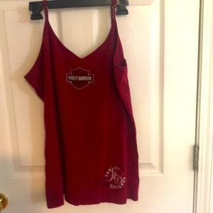 Harley maroon tank top